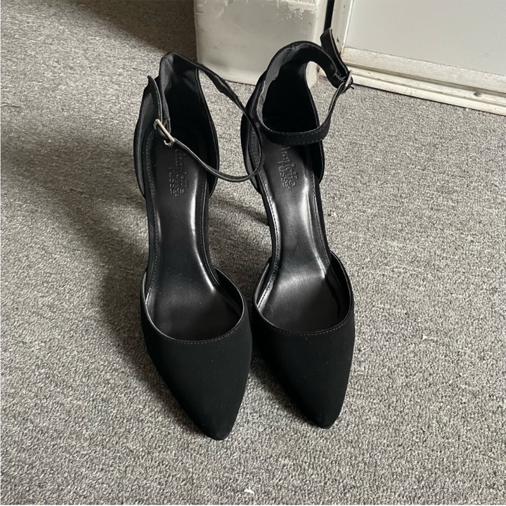 Strappy high heels